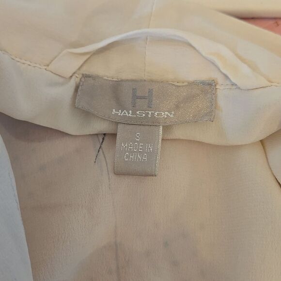 Halston Vintage Silk Floral Print Maxi Robe - Picture 9 of 10